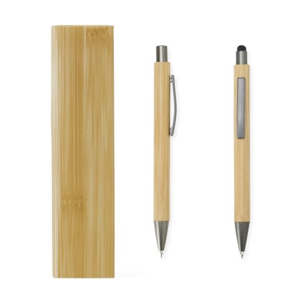 Conjunto Caneta e Lapiseira Bambu - Image 2