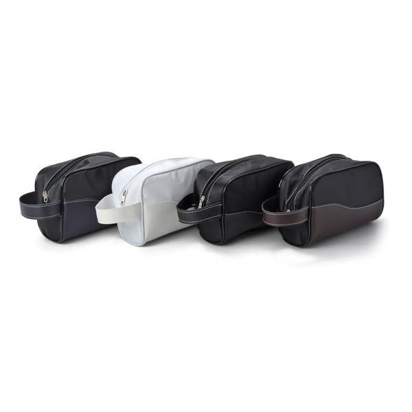 Necessaire de Couro Sintético e Nylon - Imagem 2
